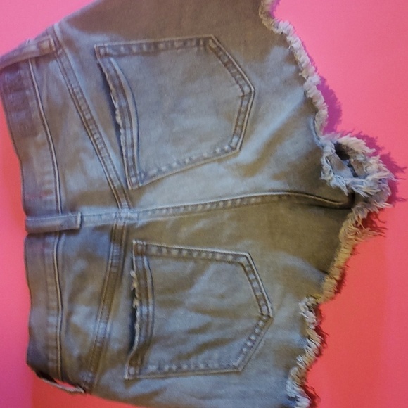 Pink By Victoria's Secret Blue Jean Shorts. Size 2. Medium Blue. Gently Worn - Picture 3 of 7